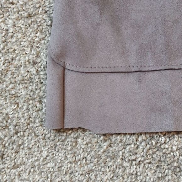 Premise Studio Size Medium Faux Leather‎ Polyester Blend Open Front Jacket - Picture 9 of 11